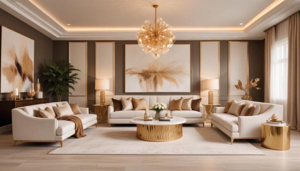 Dourado Detalhes: Transforme seu lar com toques de luxo irresistíveis