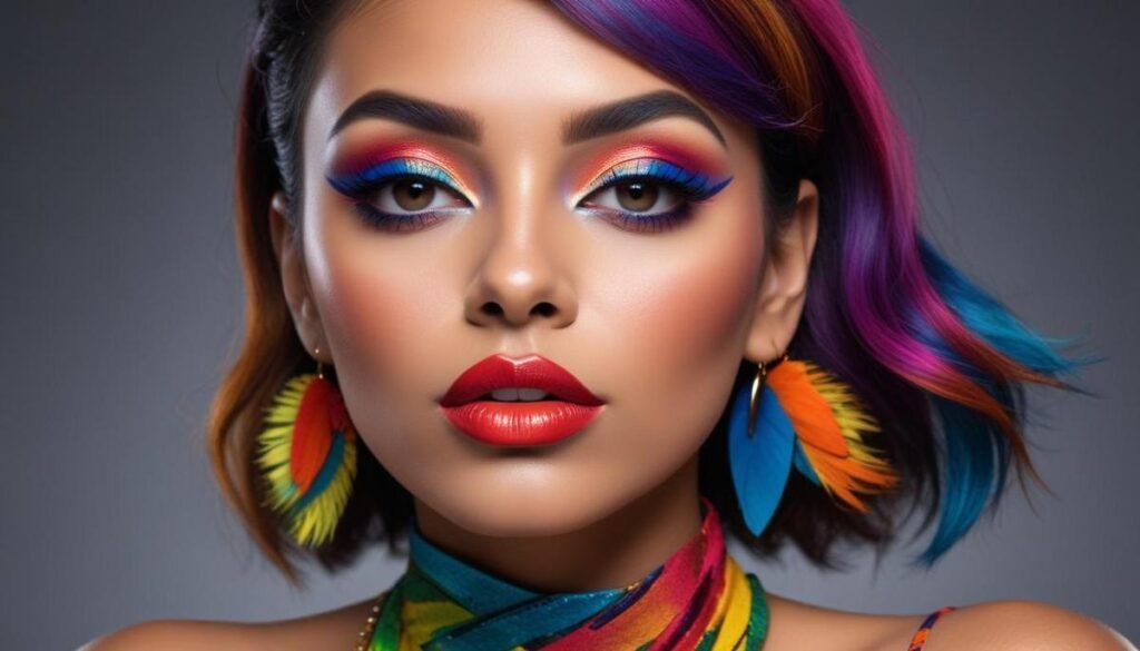 Layering Bold: Maquiagens ousadas com camadas que duram o dia todo