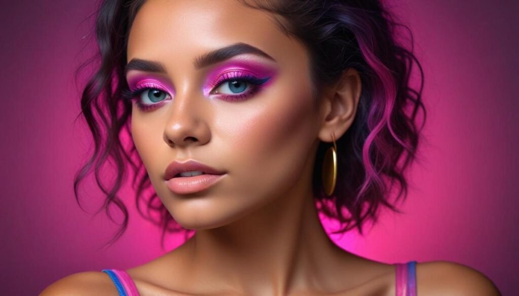 Sombras Vibrantes: Transforme Seu Olhar com Cores Elétricas Irresistíveis